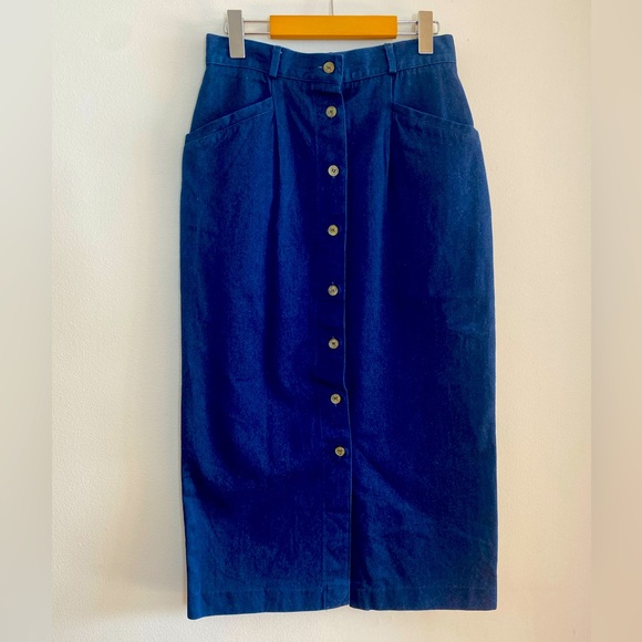 Vintage classic Long jeans look skirt - Picture 2 of 7